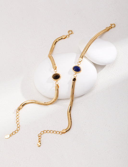 Aprielle Jewelry Lapis Lazuli/Tiger Eye Stone Bracelet