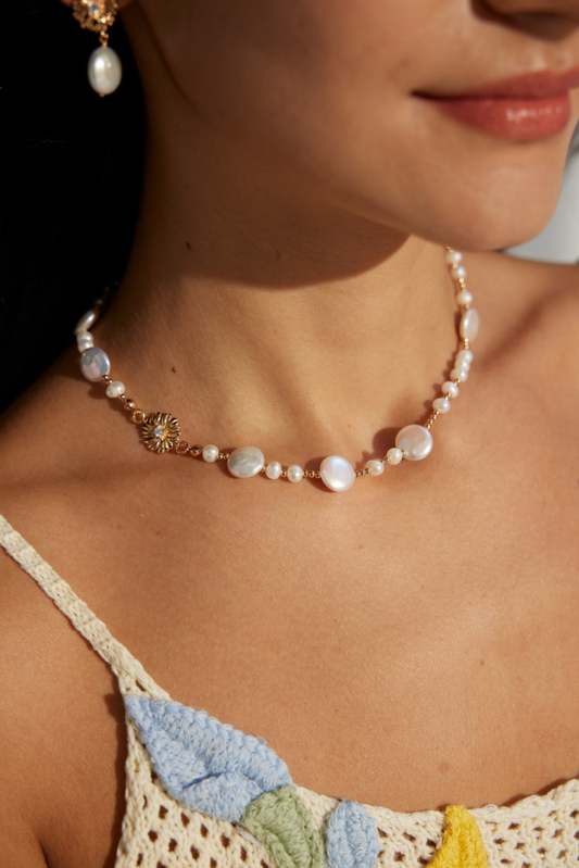 Aprielle Jewelry Classic Pearl Necklace in Sterling Silver