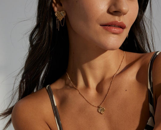 Sterling Silver Heart-shaped Set