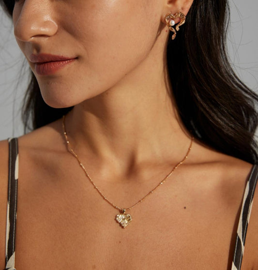Sterling Silver Heart-shaped Necklace