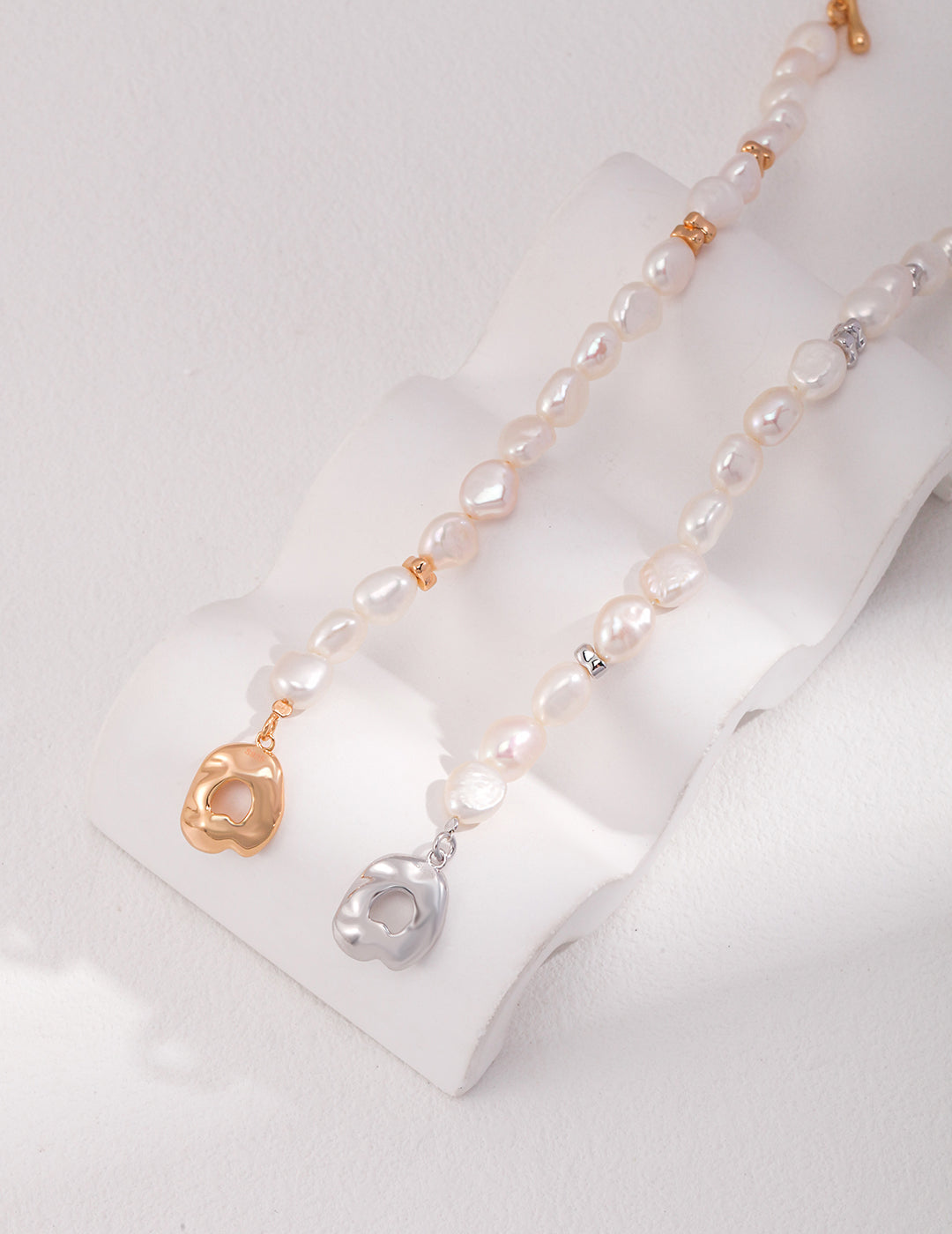 Aprielle Jewelry Sterling Silver Baroque Pearl Bracelet