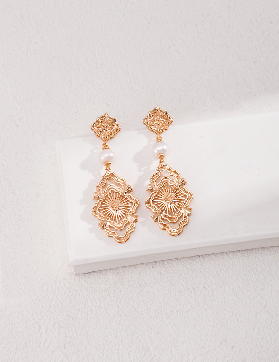Aprielle Jewelry Pearl Earrings in Sterling Silver