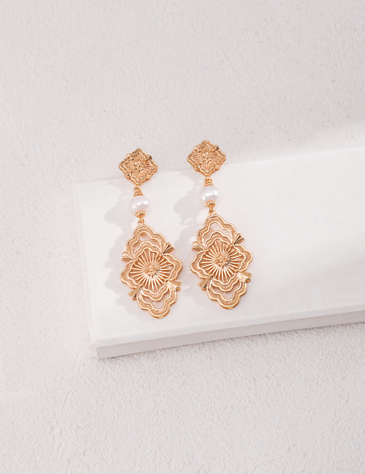 Aprielle Jewelry Pearl Earrings in Sterling Silver