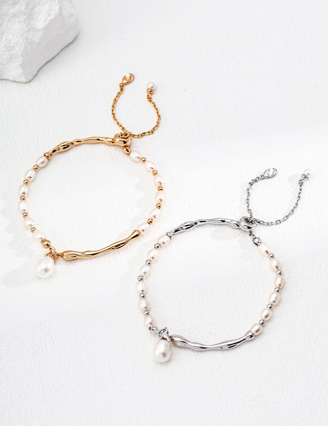 Aprielle Jewelry S925 Sterling Silver Pearl Bracelet