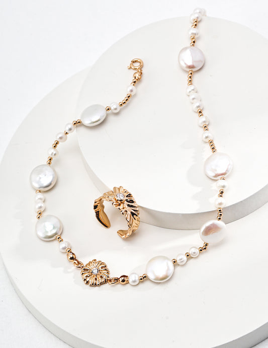 Aprielle Jewelry Classic Pearl Necklace in Sterling Silver