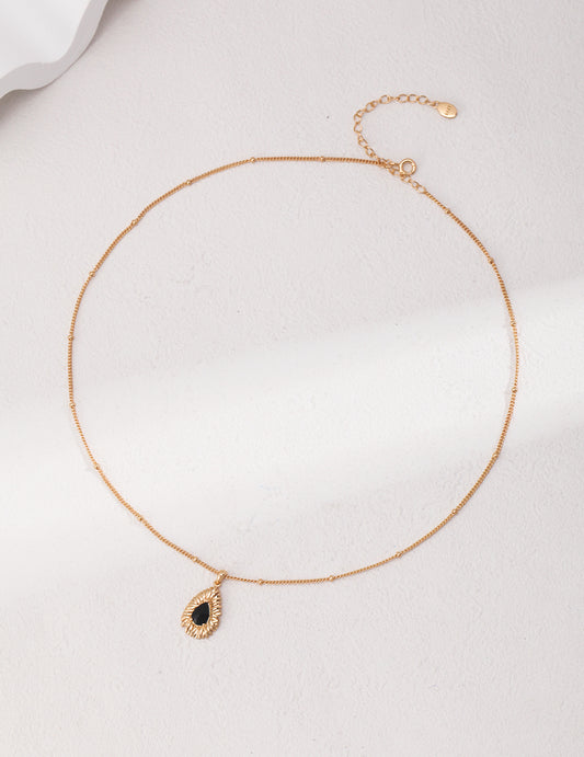 Aprielle Jewelry Black Zircon Necklace