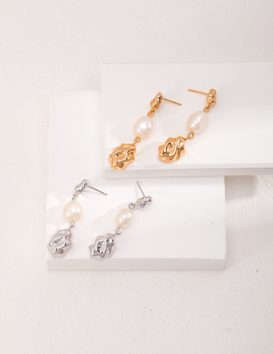 Aprielle Jewelry Natural Pearl Stud Earrings