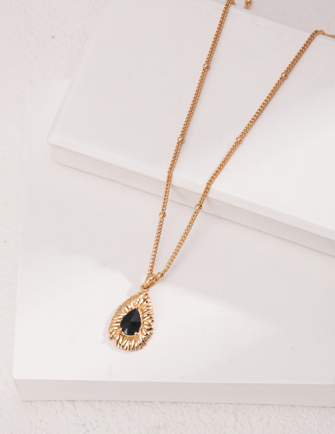 Aprielle Jewelry Black Zircon Necklace