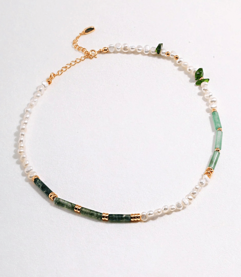Aprielle Jewelry Jade Wave Pearl Necklace