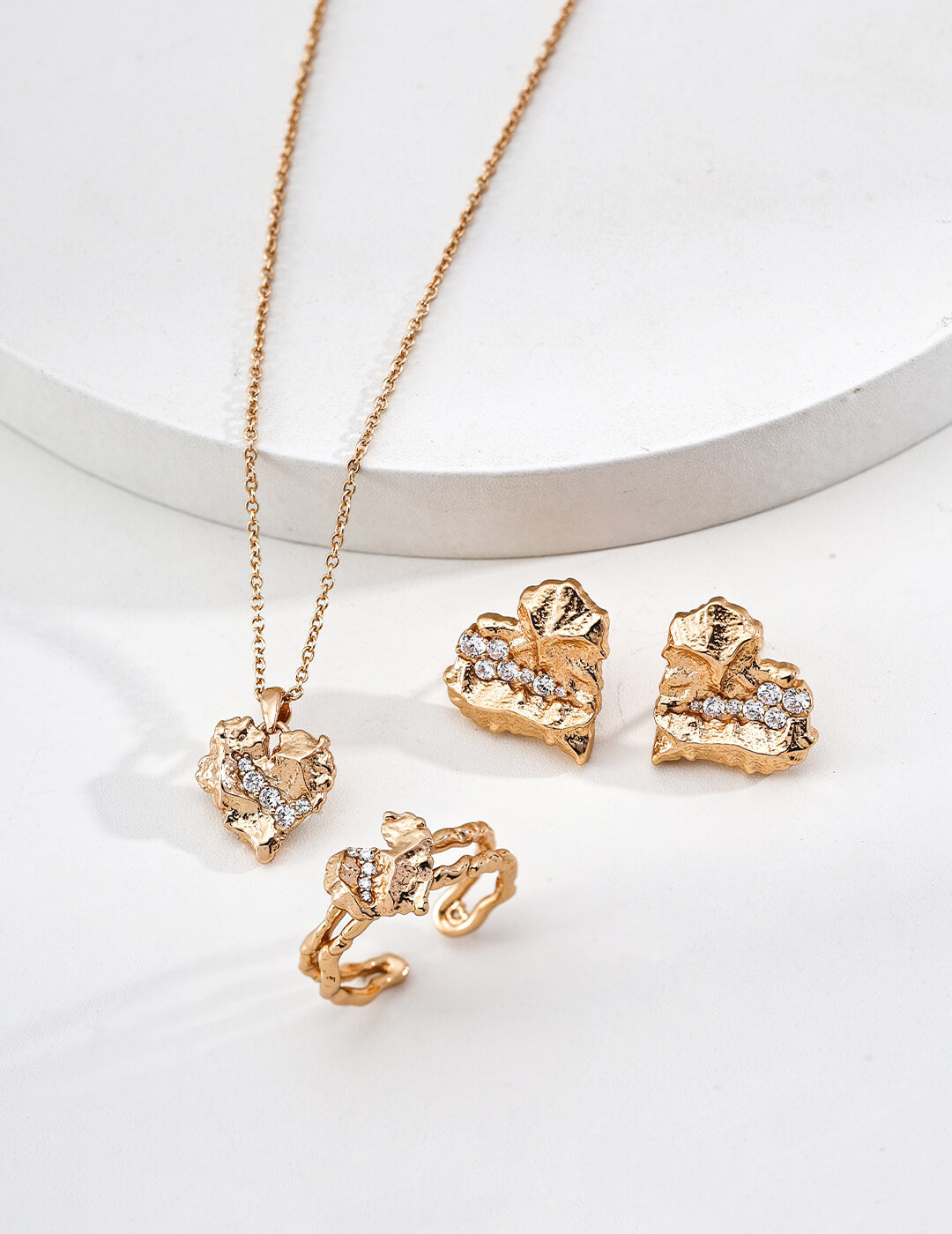 Aprielle Jewelry Heart and Texture Set