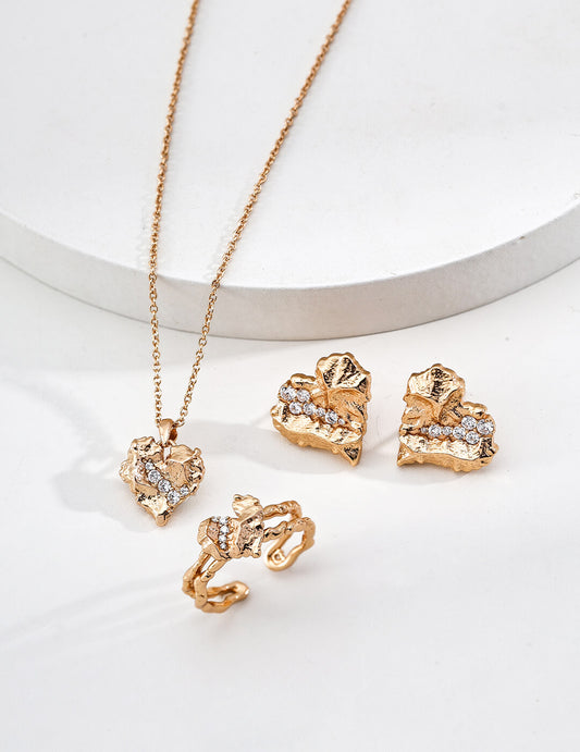 Aprielle Jewelry Heart and Texture Set